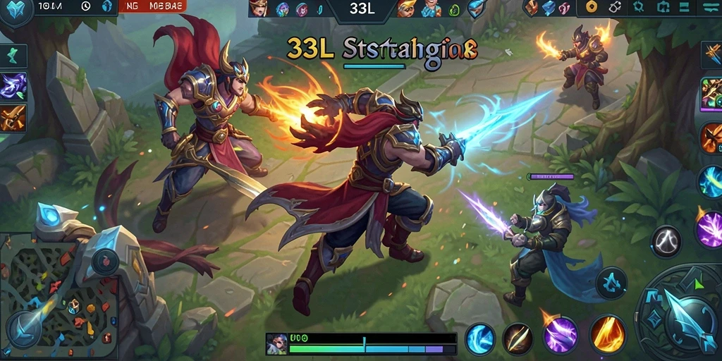 Gameplay menarik 33L dalam pertandingan MOBA.