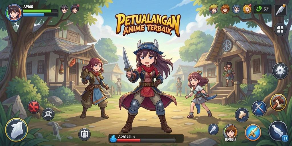 Gameplay seru dengan karakter Anime dan aksi mendebarkan.