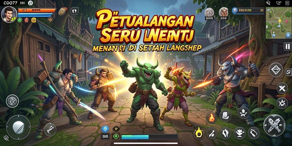 Tampilan gameplay mendebarkan dari <strong>COO77</strong> di dunia petualangan.