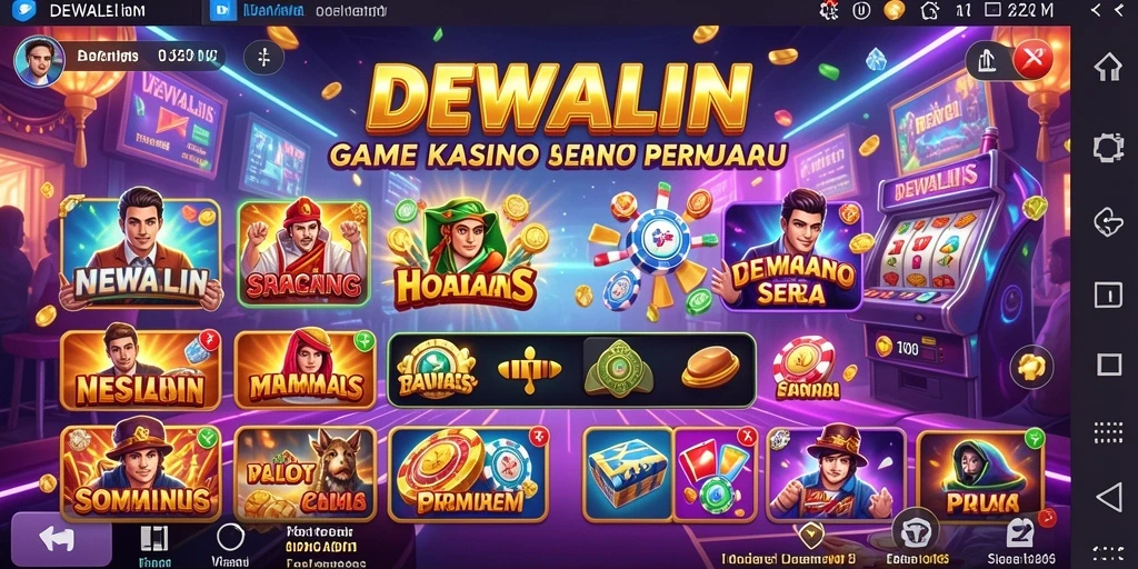 Tampilan gameplay DEWALIN yang menegangkan dan mengasyikkan.