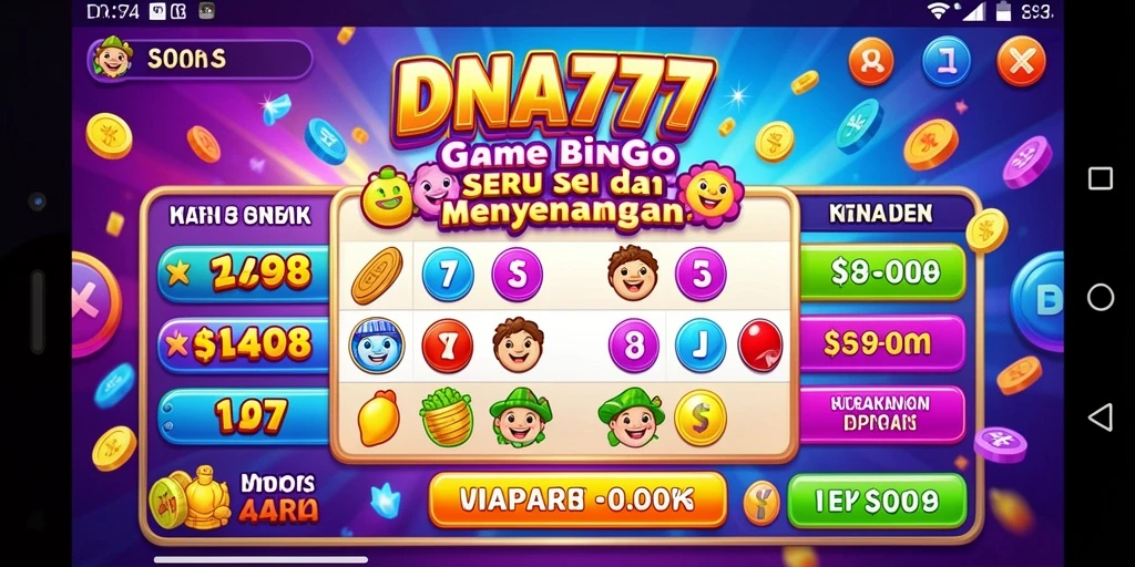 Tampilan gameplay seru dalam permainan Bingo DNA777.