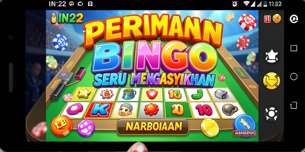 Screenshot IN22 menampilkan gameplay Bingo yang seru dan menyenangkan.