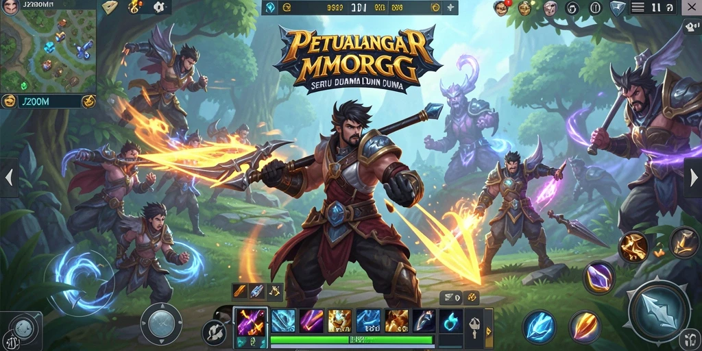 Gambaran menakjubkan gameplay MMORPG J200M.