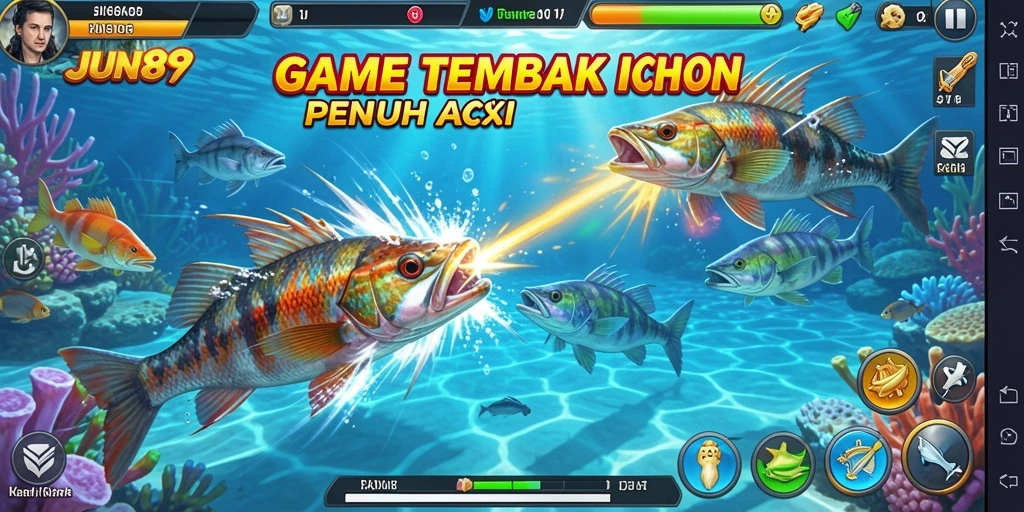 Screenshot gameplay Tembak Ikan yang seru dan dinamis.