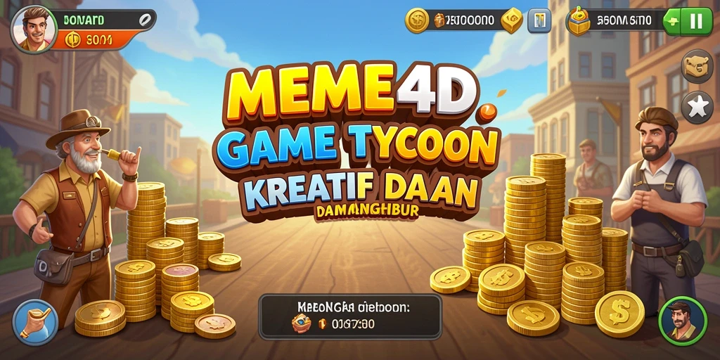 Tampilan gameplay menarik dari MEME4D yang penuh warna.