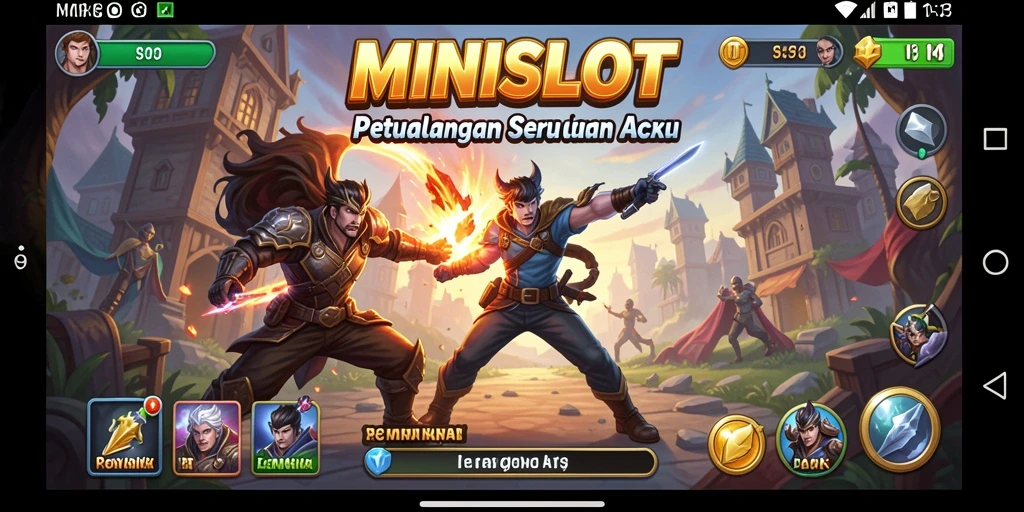 Screenshot MINISLOT menampilkan aksi seru dan gameplay yang dinamis.
