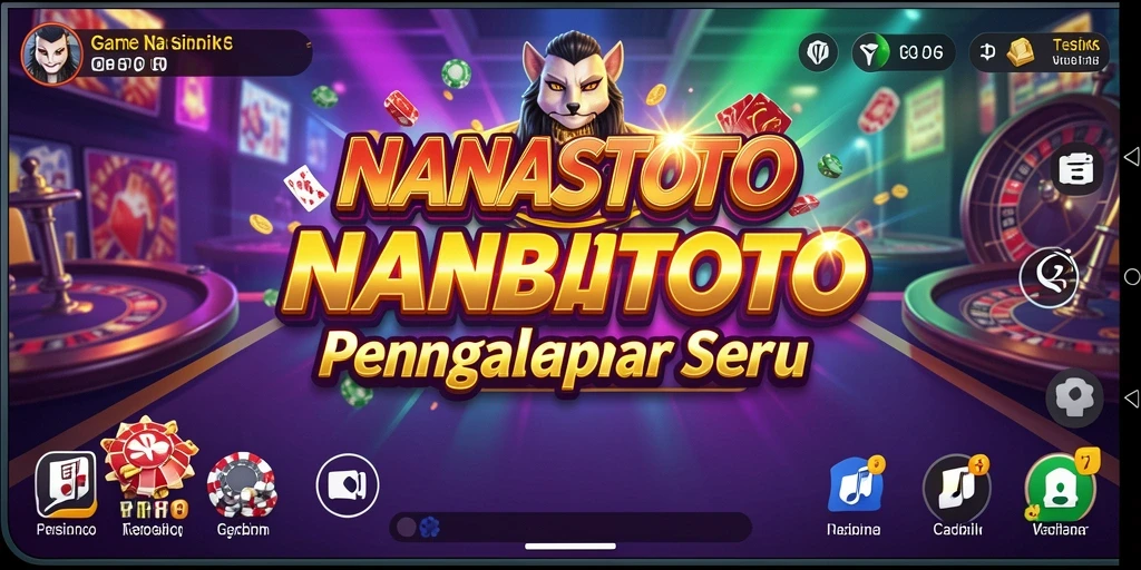 Tampilan utama NANASTOTO menampilkan gameplay Kasino yang seru dan mengasyikkan.