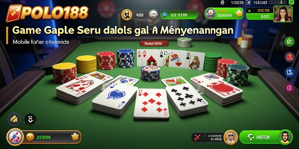 Tampilan gameplay seru di POLO188 yang penuh strategi Gaple.
