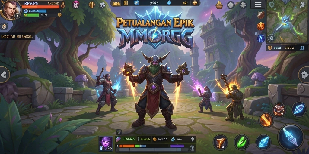 Screenshot RPVIP6 menampilkan aksi seru dalam dunia MMORPG.