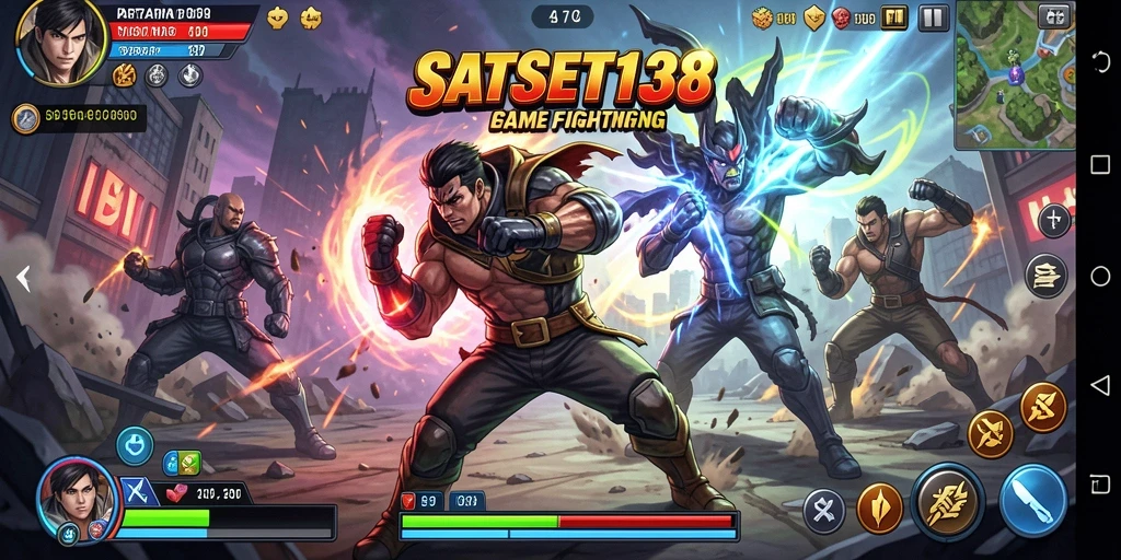 Tampilan gameplay SATSET138 yang intens dan seru.