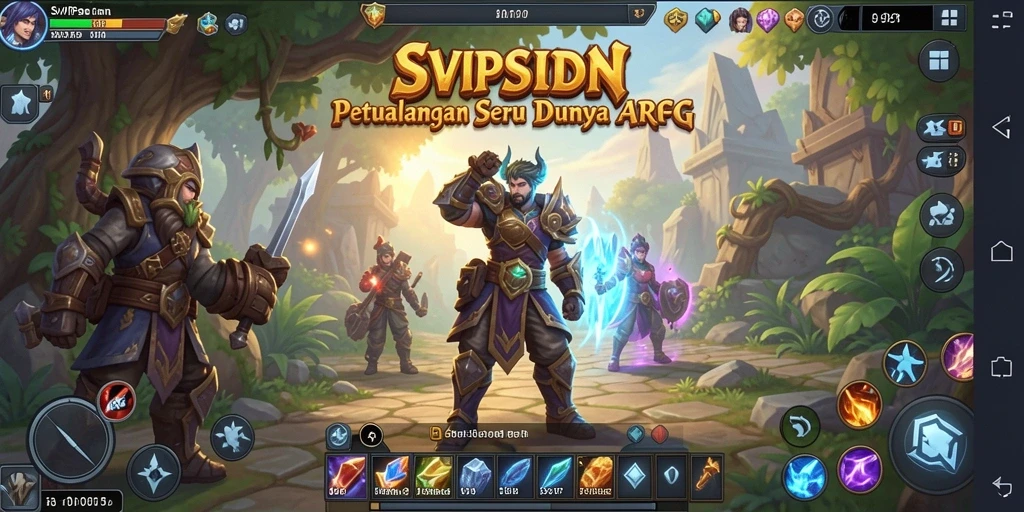 Tampilan gameplay menarik dari SVIPSIDN di dunia ARPG.