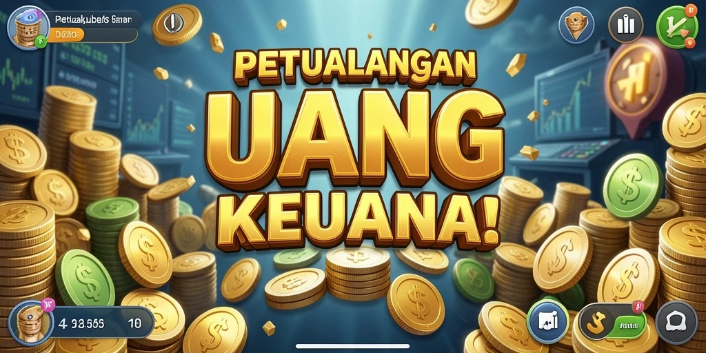 Screenshot gameplay UANG menampilkan petualangan menarik dalam belajar keuangan.
