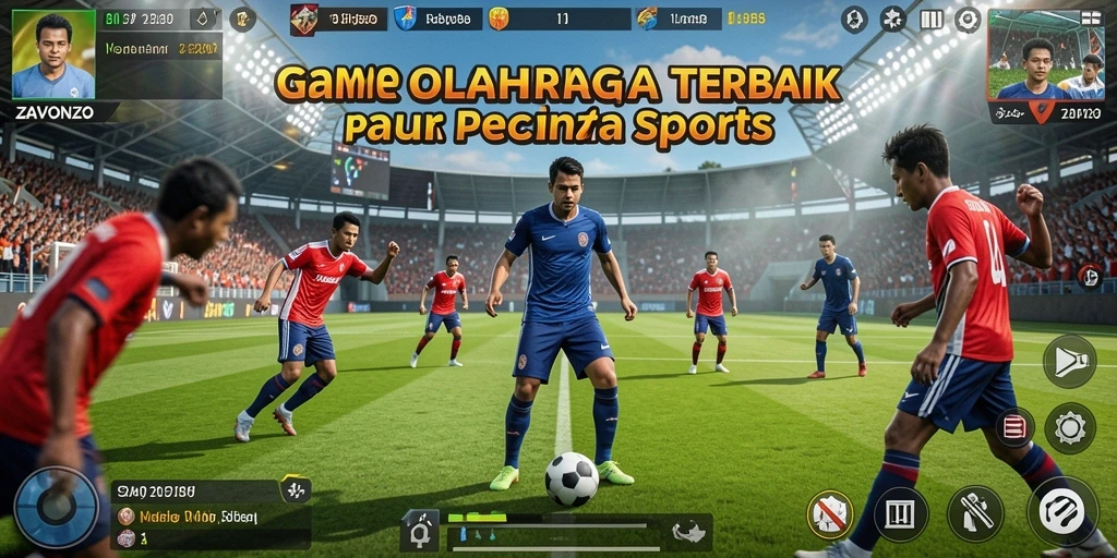 Tampilan menegangkan dari gameplay <strong>ZAVONZO</strong> saat bertanding di lapangan.